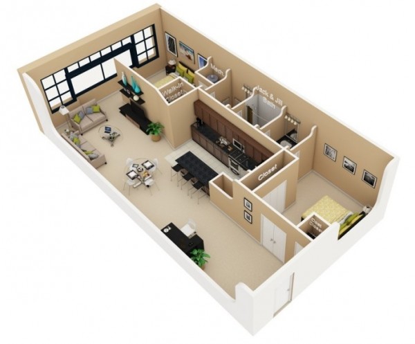 9 | Mẫu thiết kế nội thất chung cư hiện đại