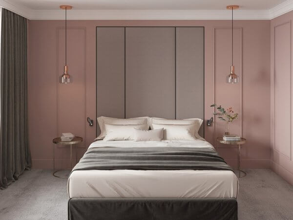 Template room sleep hồng pastel