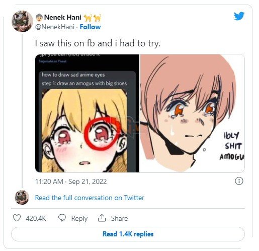 Hóa ra use Meme Sú là cách dễ dàng nhất để vẽ đôi mắt buồn trong Anime 2