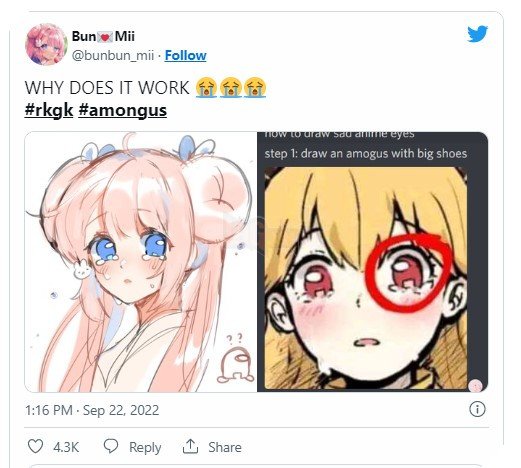Hóa ra use Meme Sú là cách dễ dàng nhất để vẽ đôi mắt buồn trong Anime 4